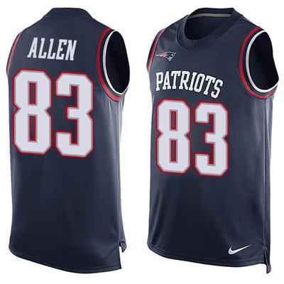Nike Patriots #83 Dwayne Allen Navy Blue Team Color Men's Stitched NFL Limited Tank Top Jersey Nike Patriots #83 Dwayne Allen Navy Blue Team Color Men's Stitched NFL Limited Tank Top Jersey
