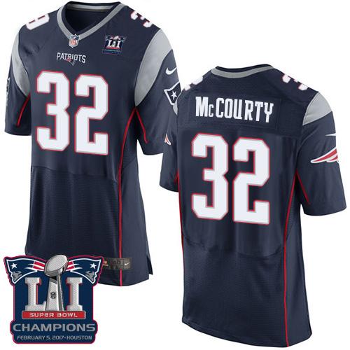 Nike Patriots #32 Devin McCourty Navy Blue Team Color Super Bowl LI Champions Men's Stitched NFL New Elite Jersey