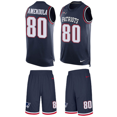 Nike Patriots #80 Danny Amendola Navy Blue Team Color Men's Stitched NFL Limited Tank Top Suit Jersey Nike Patriots #80 Danny Amendola Navy Blue Team Color Men's Stitched NFL Limited Tank Top Suit Jersey
