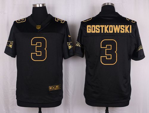 Nike Patriots #3 Stephen Gostkowski Black Men's Stitched NFL Elite Pro Line Gold Collection Jersey Nike Patriots #3 Stephen Gostkowski Black Men's Stitched NFL Elite Pro Line Gold Collection Jersey
