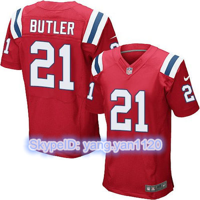 Nike Patriots #21 Malcolm Butler Red Alternate Men's Stitched NFL Elite Jersey