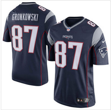 Men's New England Patriots #87 Rob Gronkowski Nike Navy Blue Limited Jersey Men's New England Patriots #87 Rob Gronkowski Nike Navy Blue Limited Jersey