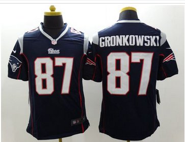 New New England Patriots#87 Rob Gronkowski Navy Blue Team Color Men's Stitched NFL Limited Jersey