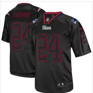 Nike New England Patriots #24 Darrelle Revis Lights Out Black NFL Elite Jersey