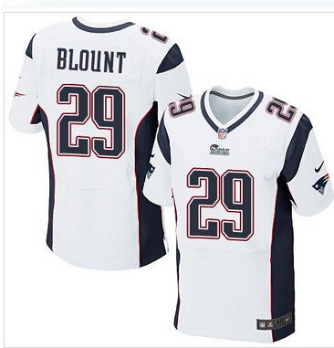 Nike New England Patriots #29 LeGarrette Blount White NFL Elite Jersey