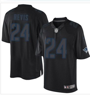 Nike New England Patriots #24 Darrelle Revis Black NFL Impact Limited Jersey