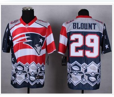 New New England Patriots #29 LeGarrette Blount Navy Blue NFL Elite Noble Fashion Jersey