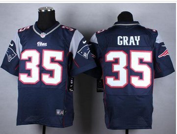 New New England Patriots #35 Jonas Gray Navy Blue Team Color NFL Elite Jersey