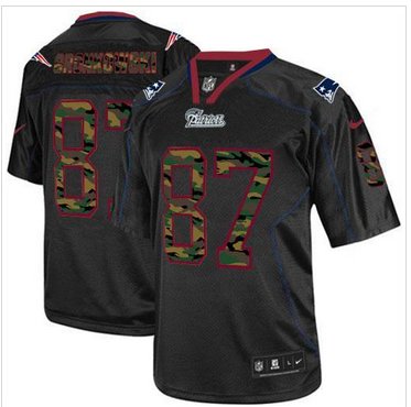 NEW New England Patriots #87 Rob Gronkowski Black NFL Elite Camo Fashion Jersey NEW New England Patriots #87 Rob Gronkowski Black NFL Elite Camo Fashion Jersey