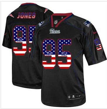 NEW New England Patriots #95 Chandler Jones Black NFL Elite USA Flag Fashion Jersey NEW New England Patriots #95 Chandler Jones Black NFL Elite USA Flag Fashion Jersey