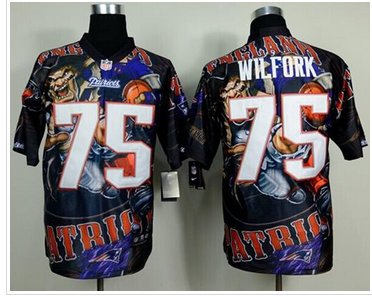 New New England Patriots #75 Vince Wilfork Team Color NFL Elite Fanatical Version Jersey New New England Patriots #75 Vince Wilfork Team Color NFL Elite Fanatical Version Jersey