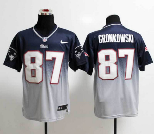 NEW New England Patriots 87 Rob Gronkowski Blue White Drift Fashion II Elite NFL Jerseys NEW New England Patriots 87 Rob Gronkowski Blue White Drift Fashion II Elite NFL Jerseys