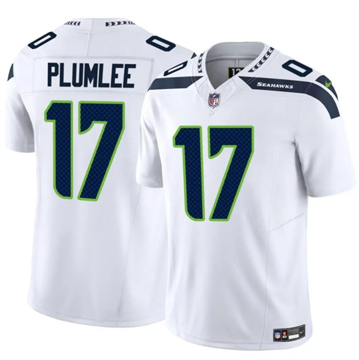 Men's Seattle Seahawks #17 John Rhys White 2024 F.U.S.E Vapor Limited Stitched Football Jersey Men's Seattle Seahawks #17 John Rhys White 2024 F.U.S.E Vapor Limited Stitched Football Jersey