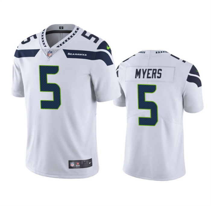 Men's Seattle Seahawks #5 Jason Myers White Vapor Untouchable Limited Stitched Jersey Men's Seattle Seahawks #5 Jason Myers White Vapor Untouchable Limited Stitched Jersey