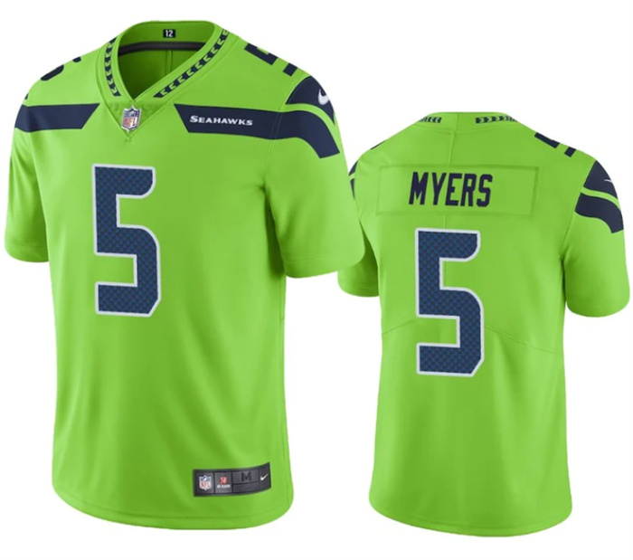 Men's Seattle Seahawks #5 Jason Myers Green Vapor Untouchable Limited Stitched Jersey Men's Seattle Seahawks #5 Jason Myers Green Vapor Untouchable Limited Stitched Jersey