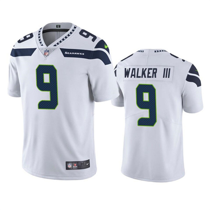 Men's Seattle Seahawks #9 Kenneth Walker III White Vapor Untouchable Limited Stitched Jersey Men's Seattle Seahawks #9 Kenneth Walker III White Vapor Untouchable Limited Stitched Jersey