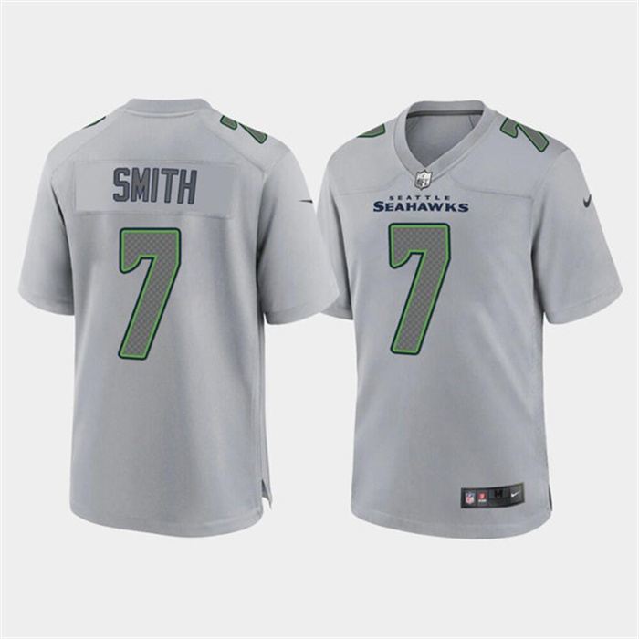 Men's Seattle Seahawks #7 Geno Smith Grey Atmosphere Fashion Stitched Game Jersey Men's Seattle Seahawks #7 Geno Smith Grey Atmosphere Fashion Stitched Game Jersey