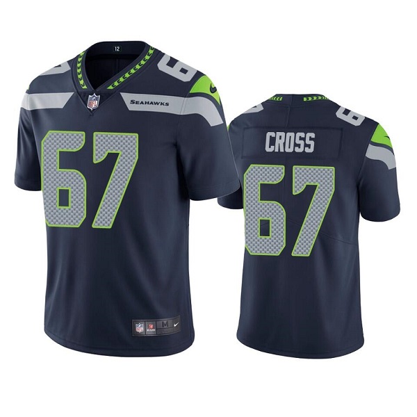 Men's Seattle Seahawks #67 Charles Cross Navy Vapor Untouchable Limited Stitched Jersey Men's Seattle Seahawks #67 Charles Cross Navy Vapor Untouchable Limited Stitched Jersey