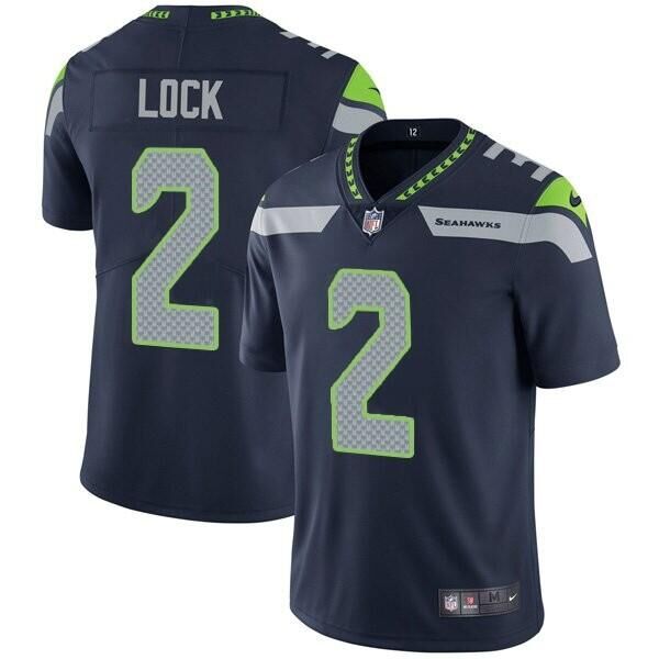 Men's Seattle Seahawks #2 Drew Lock Navy Vapor Untouchable Limited Stitched Jersey Men's Seattle Seahawks #2 Drew Lock Navy Vapor Untouchable Limited Stitched Jersey
