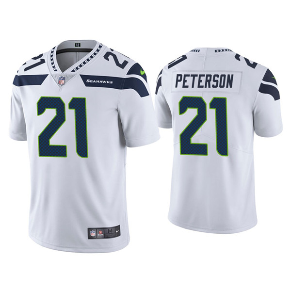 Men's Seattle Seahawks #21 Adrian Peterson White Vapor Untouchable Limited Stitched Jersey Men's Seattle Seahawks #21 Adrian Peterson White Vapor Untouchable Limited Stitched Jersey
