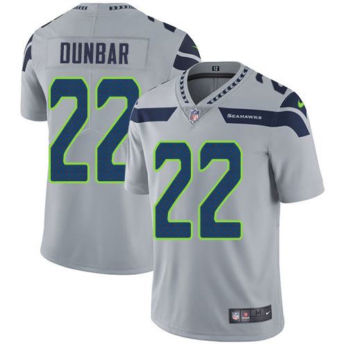 Nike Seahawks #22 Quinton Dunbar Grey Alternate Men's Stitched NFL Vapor Untouchable Limited Jersey Nike Seahawks #22 Quinton Dunbar Grey Alternate Men's Stitched NFL Vapor Untouchable Limited Jersey