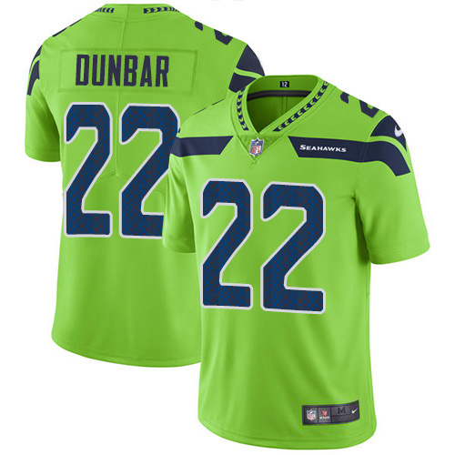 Nike Seahawks #22 Quinton Dunbar Green Men's Stitched NFL Limited Rush Jersey Nike Seahawks #22 Quinton Dunbar Green Men's Stitched NFL Limited Rush Jersey