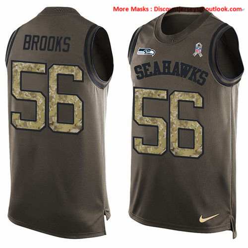 Nike Seahawks #56 Jordyn Brooks Green Men's Stitched NFL Limited Salute To Service Tank Top Jersey Nike Seahawks #56 Jordyn Brooks Green Men's Stitched NFL Limited Salute To Service Tank Top Jersey