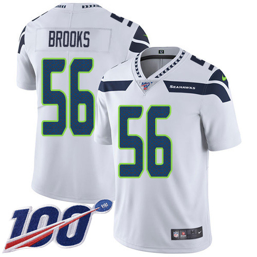 Nike Seahawks #56 Jordyn Brooks White Men's Stitched NFL 100th Season Vapor Untouchable Limited Jersey Nike Seahawks #56 Jordyn Brooks White Men's Stitched NFL 100th Season Vapor Untouchable Limited Jersey