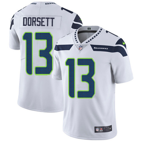 Nike Seahawks #13 Phillip Dorsett White Men's Stitched NFL Vapor Untouchable Limited Jersey