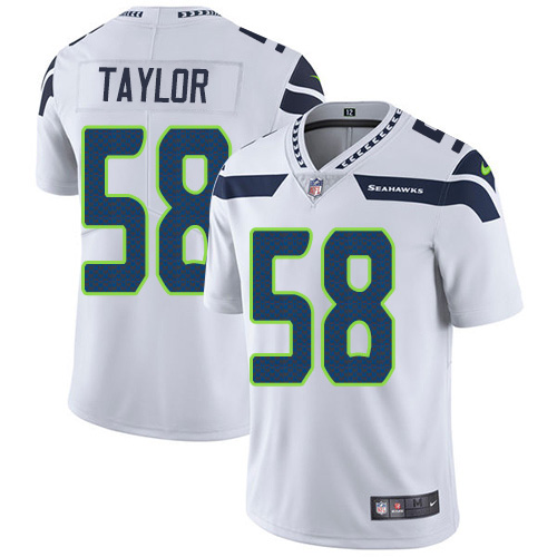 Nike Seahawks #58 Darrell Taylor White Men's Stitched NFL Vapor Untouchable Limited Jersey Nike Seahawks #58 Darrell Taylor White Men's Stitched NFL Vapor Untouchable Limited Jersey