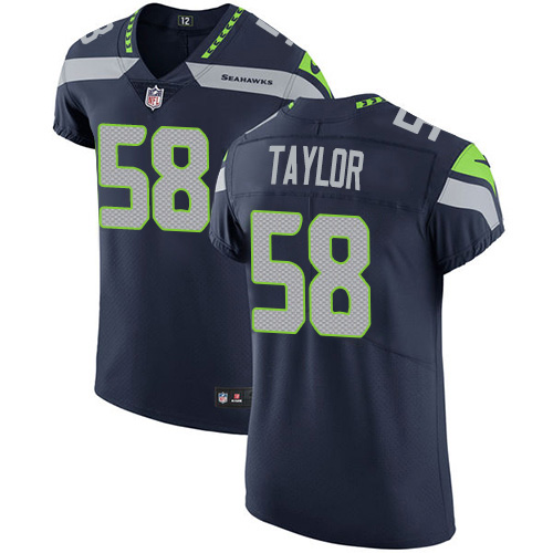 Nike Seahawks #58 Darrell Taylor Steel Blue Team Color Men's Stitched NFL Vapor Untouchable Elite Jersey Nike Seahawks #58 Darrell Taylor Steel Blue Team Color Men's Stitched NFL Vapor Untouchable Elite Jersey