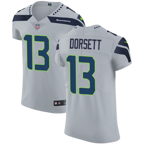 Nike Seahawks #13 Phillip Dorsett Grey Alternate Men's Stitched NFL New Elite Jersey Nike Seahawks #13 Phillip Dorsett Grey Alternate Men's Stitched NFL New Elite Jersey