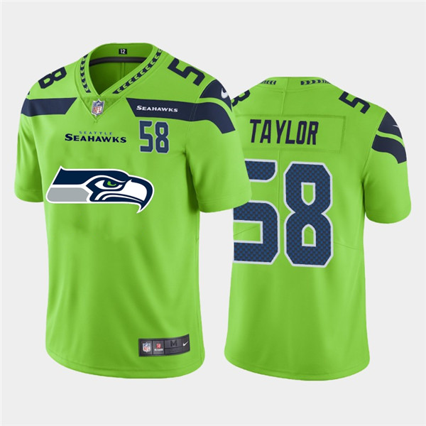 Nike Seahawks 58 Darrell Taylor Green Team Big Logo Number Vapor Untouchable Limited Jersey Nike Seahawks 58 Darrell Taylor Green Team Big Logo Number Vapor Untouchable Limited Jersey