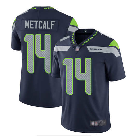Nike Seahawks 14 D.K. Metcalf Navy Vapor Untouchable Limited Jersey Nike Seahawks 14 D.K. Metcalf Navy Vapor Untouchable Limited Jersey