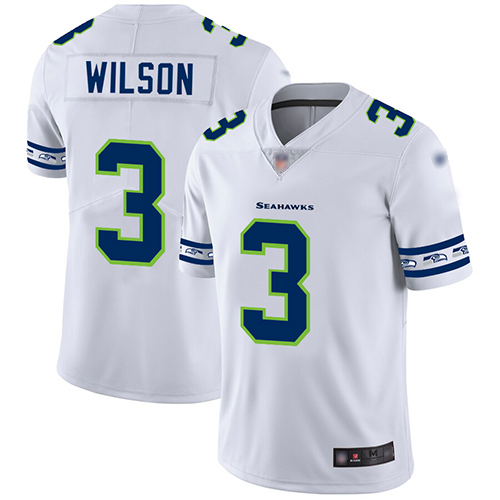 Seahawks #3 Russell Wilson White Men's Stitched Football Limited Team Logo Fashion Jersey Seahawks #3 Russell Wilson White Men's Stitched Football Limited Team Logo Fashion Jersey
