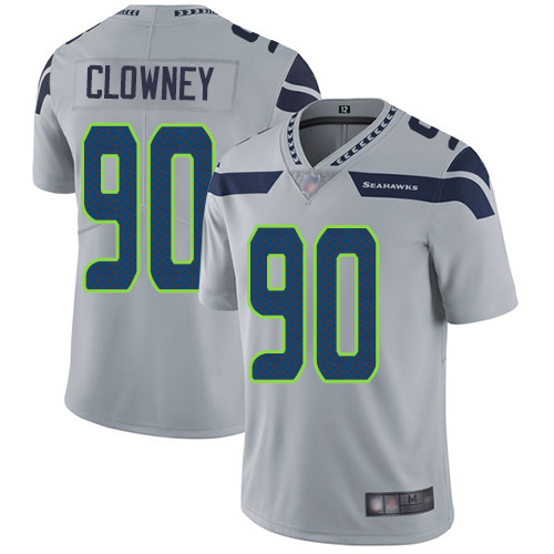 Seahawks #90 Jadeveon Clowney Grey Alternate Men's Stitched Football Vapor Untouchable Limited Jersey Seahawks #90 Jadeveon Clowney Grey Alternate Men's Stitched Football Vapor Untouchable Limited Jersey