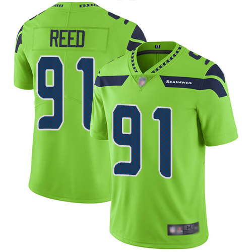 Seahawks #91 Jarran Reed Green Men's Stitched Football Limited Rush Jersey Seahawks #91 Jarran Reed Green Men's Stitched Football Limited Rush Jersey