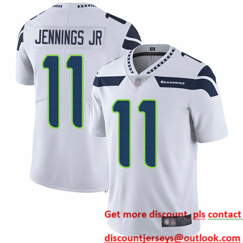 Seahawks #11 Gary Jennings Jr. White Men's Stitched Football Vapor Untouchable Limited Jersey