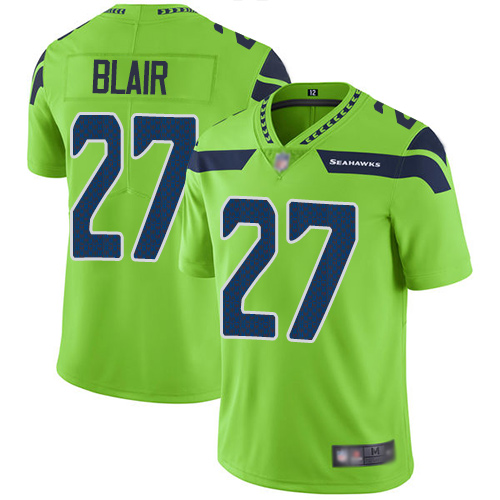 Seahawks #27 Marquise Blair Green Men's Stitched Football Limited Rush Jersey Seahawks #27 Marquise Blair Green Men's Stitched Football Limited Rush Jersey