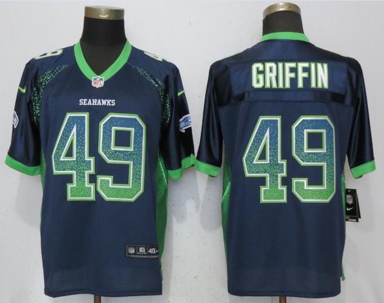 Nike Seahawks #49 Shaquill Griffin Navy Drift Fashion Elite Jersey Nike Seahawks #49 Shaquill Griffin Navy Drift Fashion Elite Jersey