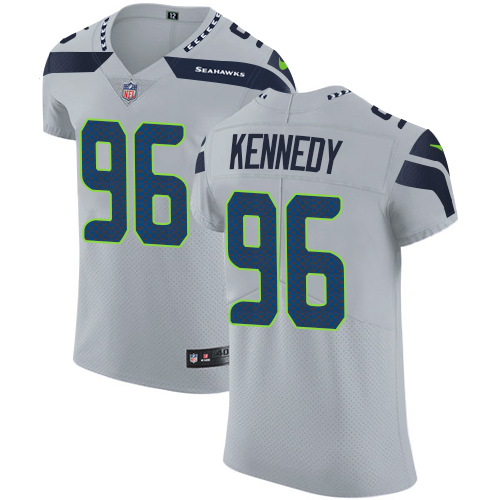 Nike Seahawks #96 Cortez Kennedy Grey Alternate Men's Stitched NFL Vapor Untouchable Elite Jersey Nike Seahawks #96 Cortez Kennedy Grey Alternate Men's Stitched NFL Vapor Untouchable Elite Jersey