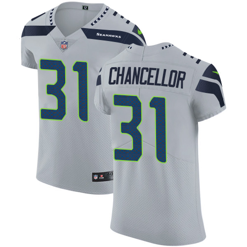 Nike Seahawks #31 Kam Chancellor Grey Alternate Men's Stitched NFL Vapor Untouchable Elite Jersey Nike Seahawks #31 Kam Chancellor Grey Alternate Men's Stitched NFL Vapor Untouchable Elite Jersey