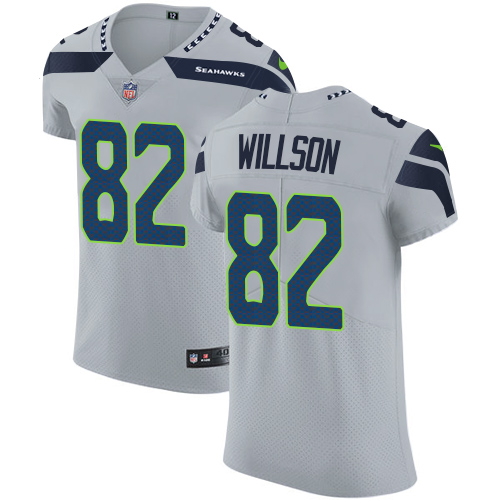 Nike Seahawks #82 Luke Willson Grey Alternate Men's Stitched NFL Vapor Untouchable Elite Jersey Nike Seahawks #82 Luke Willson Grey Alternate Men's Stitched NFL Vapor Untouchable Elite Jersey