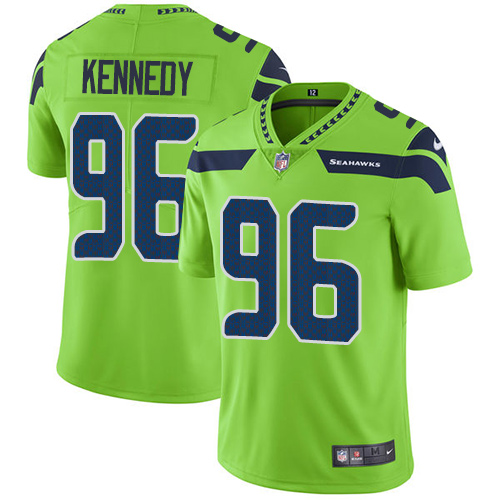 Nike Seahawks #96 Cortez Kennedy Green Men's Stitched NFL Limited Rush Jersey Nike Seahawks #96 Cortez Kennedy Green Men's Stitched NFL Limited Rush Jersey