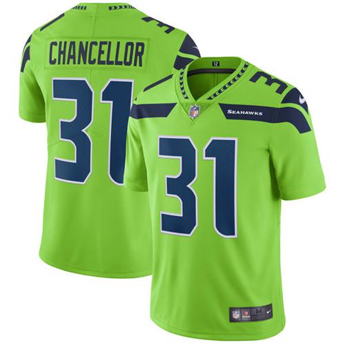 Nike Seahawks #31 Kam Chancellor Green Men's Stitched NFL Limited Rush Jersey Nike Seahawks #31 Kam Chancellor Green Men's Stitched NFL Limited Rush Jersey