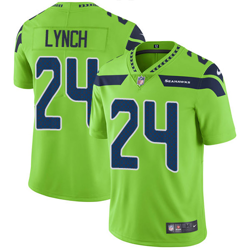 Nike Seahawks #24 Marshawn Lynch Green Men's Stitched NFL Limited Rush Jersey Nike Seahawks #24 Marshawn Lynch Green Men's Stitched NFL Limited Rush Jersey