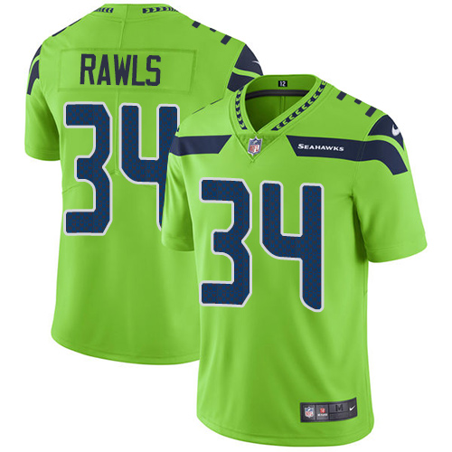 Nike Seahawks #34 Thomas Rawls Green Men's Stitched NFL Limited Rush Jersey Nike Seahawks #34 Thomas Rawls Green Men's Stitched NFL Limited Rush Jersey