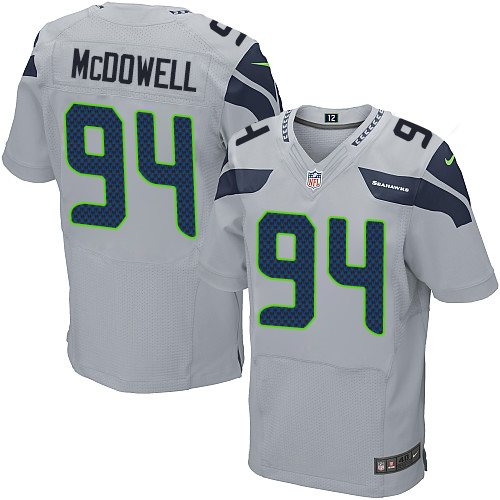 Nike Seahawks #94 Malik McDowell Grey Alternate Men's Stitched NFL Elite Jersey Nike Seahawks #94 Malik McDowell Grey Alternate Men's Stitched NFL Elite Jersey