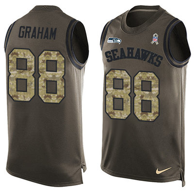 Nike Seahawks #88 Jimmy Graham Green Men's Stitched NFL Limited Salute To Service Tank Top Jersey Nike Seahawks #88 Jimmy Graham Green Men's Stitched NFL Limited Salute To Service Tank Top Jersey