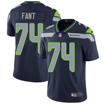 Nike Seahawks #74 George Fant Steel Blue Team Color Men's Stitched NFL Vapor Untouchable Limited Jersey Nike Seahawks #74 George Fant Steel Blue Team Color Men's Stitched NFL Vapor Untouchable Limited Jersey